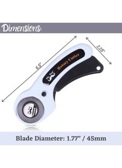 Mr. Pen 45Mm Rotary Cutter With 1 Extra Blade Ergonomic Handle Rotary Cutter For Fabric Fabric Cutter Fabric Cutter Wheel Fabric Rotary Cutter Rotary Cutting Tool Rotary Fabric Cutter  - Image 3