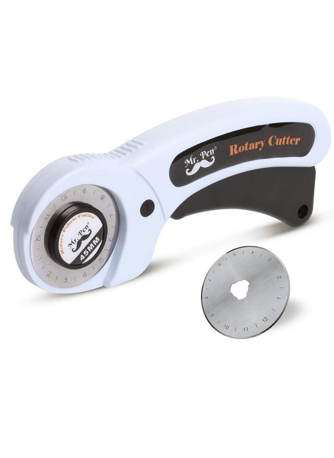 Mr. Pen - 45Mm Rotary Cutter With 1 Extra Blade Ergonomic Handle Rotary Cutter For Fabric Fabric Cutter Fabric Cutter Wheel Fabric Rotary Cutter Rotary Cutting Tool Rotary Fabric Cutter - Image 1