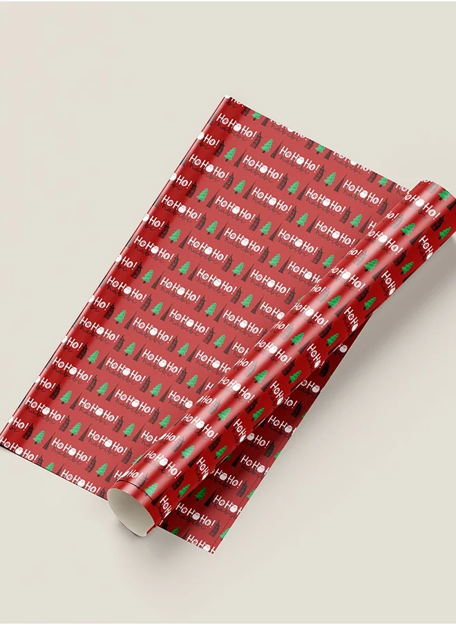 Share the Love Ho Ho Ho Habibi Red Wrapping Paper – UAE-Themed Christmas Gift Wrap