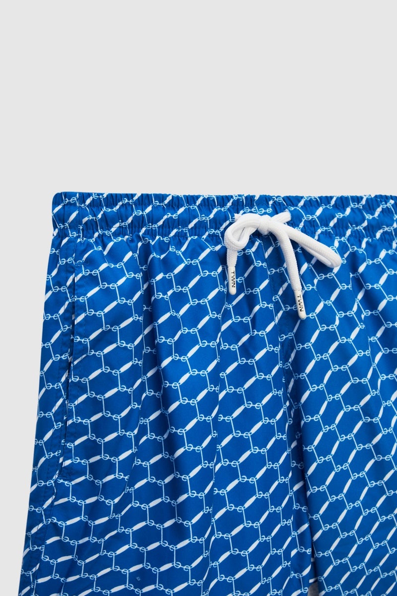 twn Regular Fit Blue Printed Shorts Swimsuit 0EC62AP33613M  - Image 2