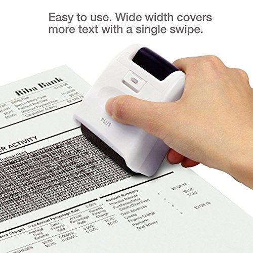 Plus Guard Your ID Wide Roller Stamp, White - Image 2