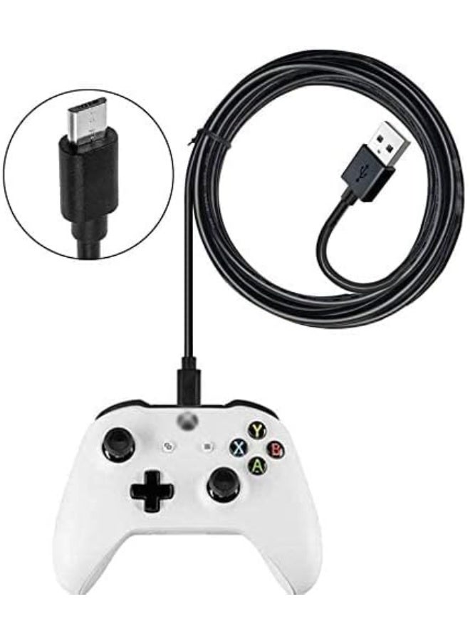 6.6FT PS4 Controller Charger Cable USB to Micro USB Charging Data Sync Cord for PlayStation 4 PS4 DualShock Controller, Fast Charging Durable Tangle-Free Cable for PS4 Console, Gamepad, Black - Image 5