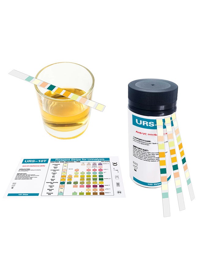 URs 100pcs Urine Routine Test Strips Ph Testing Strips Testing Kit Medical Ketone Test Strips Protein Testing Strips Ph Test Strips  - Image 3