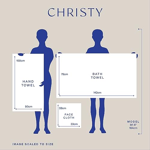 Christy Renaissance 6 Piece Towel Set | Ash Grey | 100% Egyptian Cotton | Luxuriously Soft and Super Absorbent | 675 GSM | 2 Bath Towels 2 Hand Towels 2 Face Cloths - Image 4
