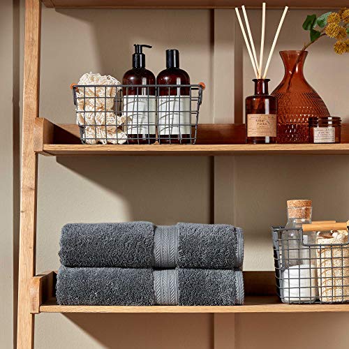 Christy Renaissance 6 Piece Towel Set | Ash Grey | 100% Egyptian Cotton | Luxuriously Soft and Super Absorbent | 675 GSM | 2 Bath Towels 2 Hand Towels 2 Face Cloths - Image 2