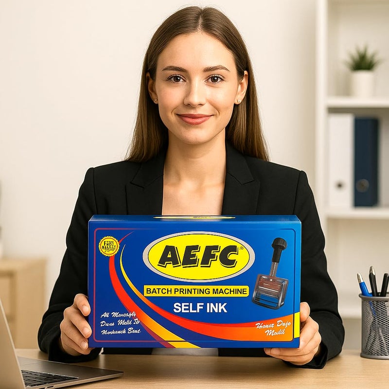 ASPL AEFC 3MM Heavy Duty Manual Batch Printing Machine | Steel Body with Hard Rubber Font | Super Fast Coding (500g–1kg) | Perfect for MRP, Expiry & Date Printing - Image 1