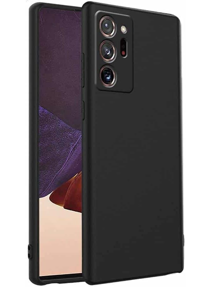 MAXFIM Case for Galaxy Note 20 Ultra Back Cover Black Slim Fit for Soft TPU Cover Flexible Silicone Cover Matte Samsung Galaxy Note 20 Ultra Black