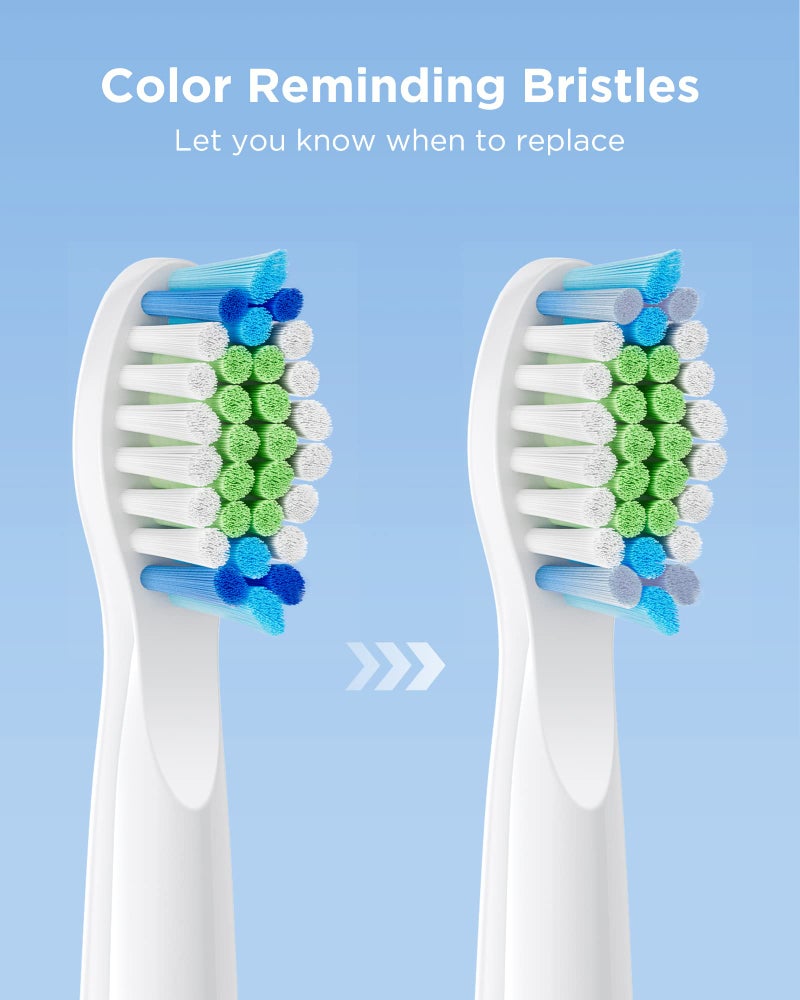 Bitvae D2 Electric Toothbrush Replacement Heads, Sonic Toothbrush Heads Refills, 4 Pack - Image 3