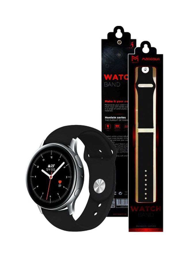 NIBEMINENT Henlein Series Replacement Band For Samsung Galaxy Active/Active 2 40/44mm Black - Image 1