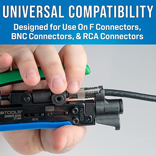 Jonard Tools CT-200, Universal Compression Tool with Dual Head for Coaxial Cable F Connector - Image 2