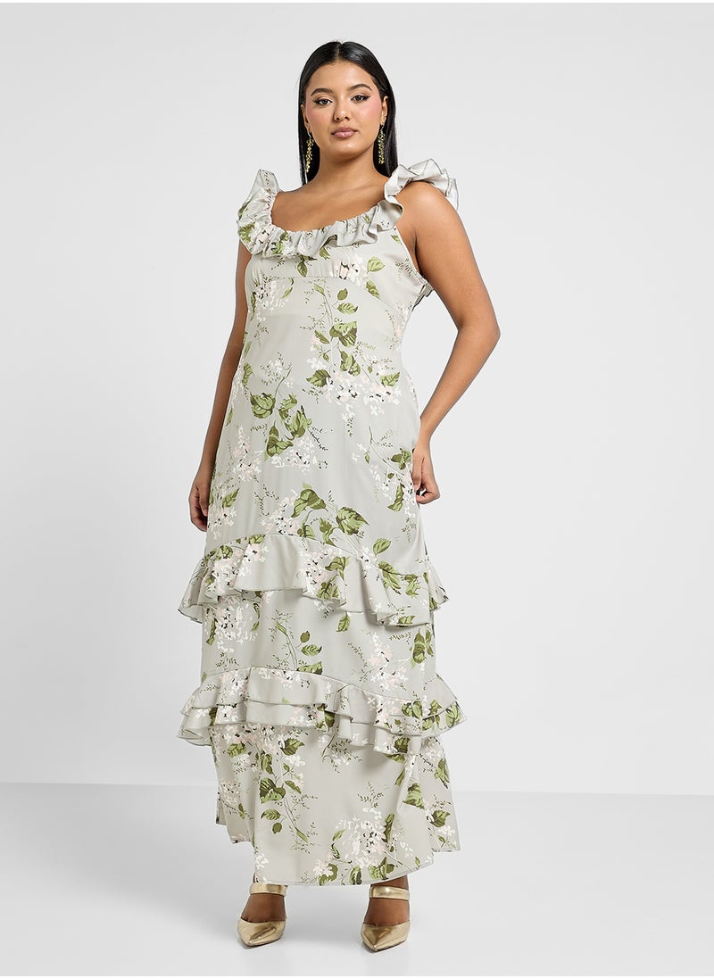 Ella Plus Floral Print Dress  - Image 1
