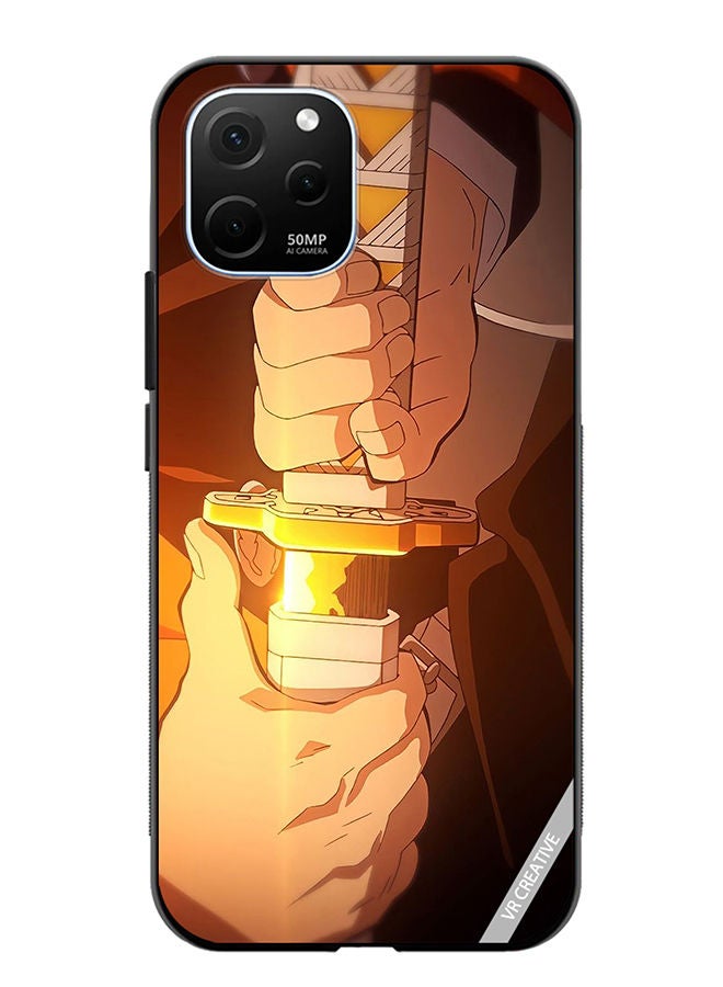 VR CREATIVE Protective Case Cover For Huawei Enjoy 50z Sword Design Multicolour - Image 1