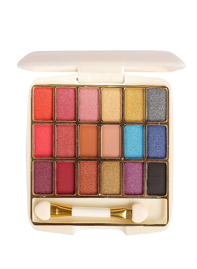 Adbeni Natural Makeup Pressed Compact Powder & 18 Color Mini Eyeshadow Palette (Pack Of 2) - Image 4