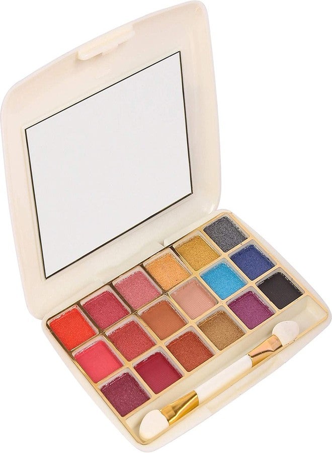 Adbeni Natural Makeup Pressed Compact Powder & 18 Color Mini Eyeshadow Palette (Pack Of 2) - Image 3