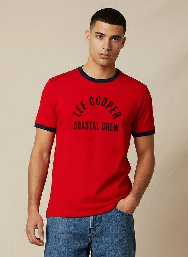 Lee Cooper Lee Cooper Men Regular Fit Crew Neck Short Sleeve Logo Print T-shirt