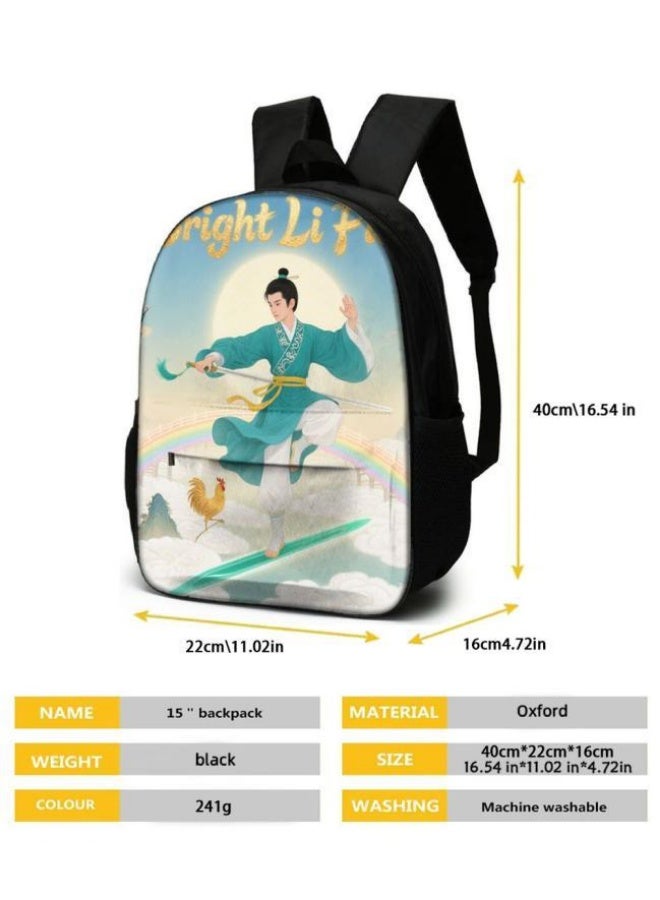 Bright Li Fire Three-piece set of cartoon bags, easily cope with various occasions (students, children, friends' outings, mountain climbing, schooling, etc.) | Backpack + hand-held + stationery bag | School season/holiday gifts - 111 - Image 4