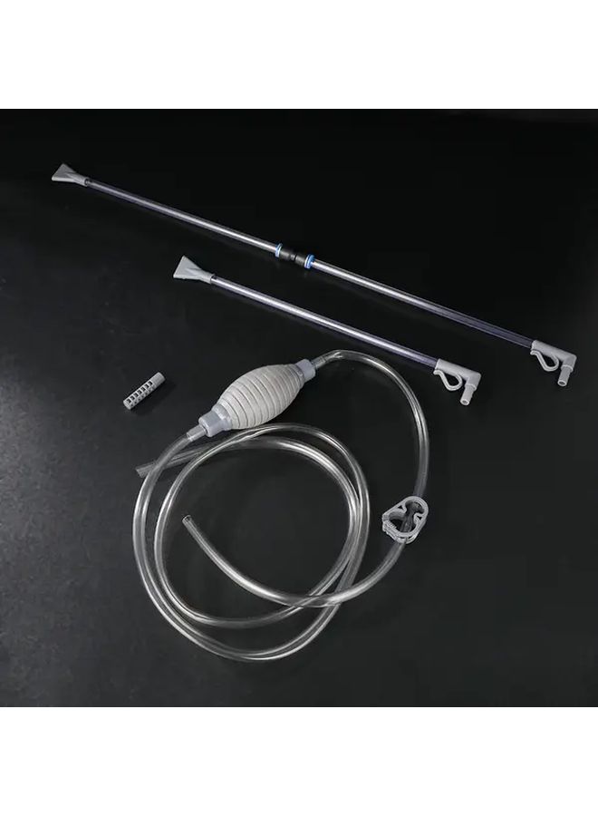 Manual Aquarium Water Changer Siphon With 74 8inch Hose Brush And Filter - Image 1