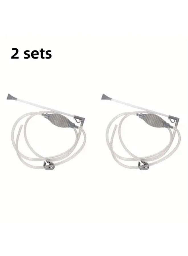 Manual Aquarium Water Changer Siphon With 74 8inch Hose Brush And Filter - Image 4