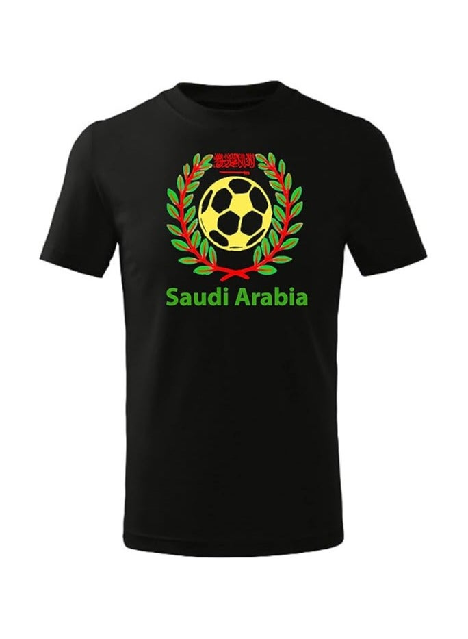 Saudi Arabia Football Fans Printed Tshirts Supporting The Football Jersey Tshirts For Men|Women|Kids To Win The Cup - Image 1