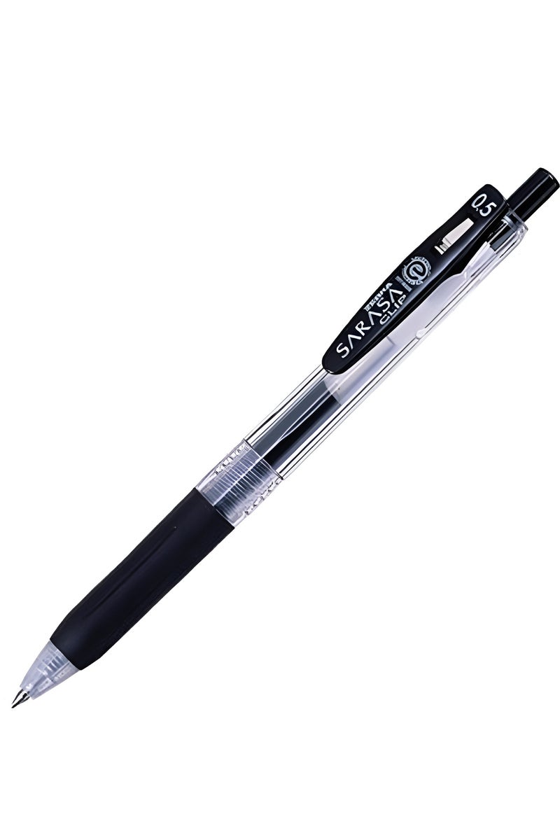 ZEBRA 2-Piece Sarasa Clip Bright Gel-Ink Rollerball Pen Black 0.5mm - Image 1
