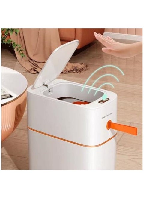 Automatic Trash Can with Lid Automatic Motion Sensor for Bathroom Bedroom Living Room Office 15L