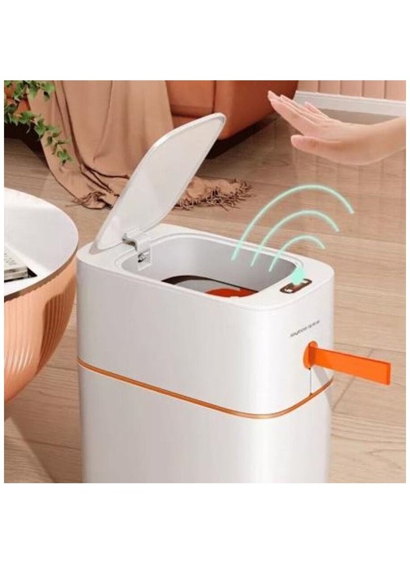 Lady Kitchen Automatic Trash Can with Lid Automatic Motion Sensor for Bathroom Bedroom Living Room Office 15L  - Image 1