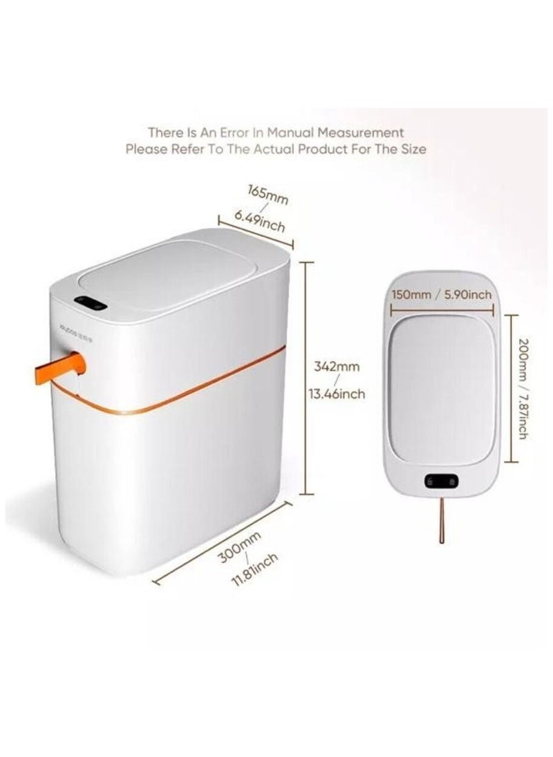 Automatic Trash Can with Lid Automatic Motion Sensor for Bathroom Bedroom Living Room Office 15L