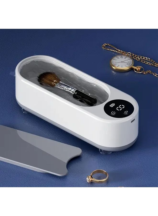 White Electric Toothbrush Cleaner With High Frequency Vibration For Deep Cleaning USB Charging - Image 4