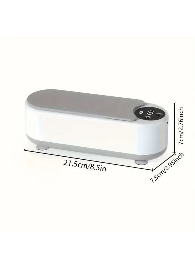 White Electric Toothbrush Cleaner With High Frequency Vibration For Deep Cleaning USB Charging - Image 3