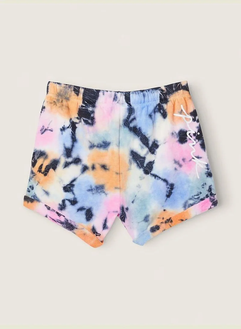 PINK 4.25" Rolled Hem Sweat Shorts