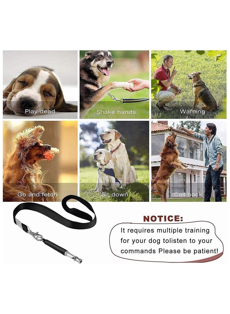 Dog Whistle, 2 Pack Professional Ultrasonic Dog Whistle to Stop Barking for Neighbors Dog, Ultrasonic Recall Dog Training Whistles, Silent Dog Whistle to Stop Barking Training Control Tools, Lanyard - Image 4