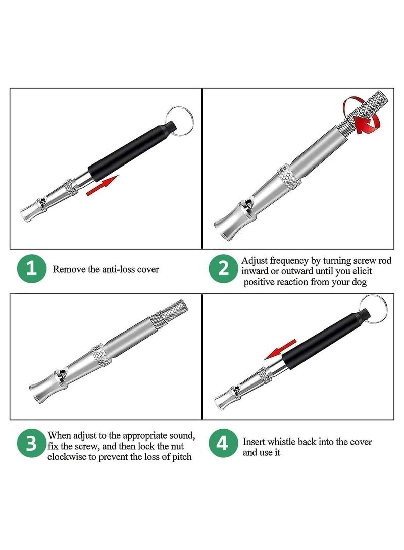 Dog Whistle, 2 Pack Professional Ultrasonic Dog Whistle to Stop Barking for Neighbors Dog, Ultrasonic Recall Dog Training Whistles, Silent Dog Whistle to Stop Barking Training Control Tools, Lanyard - Image 5
