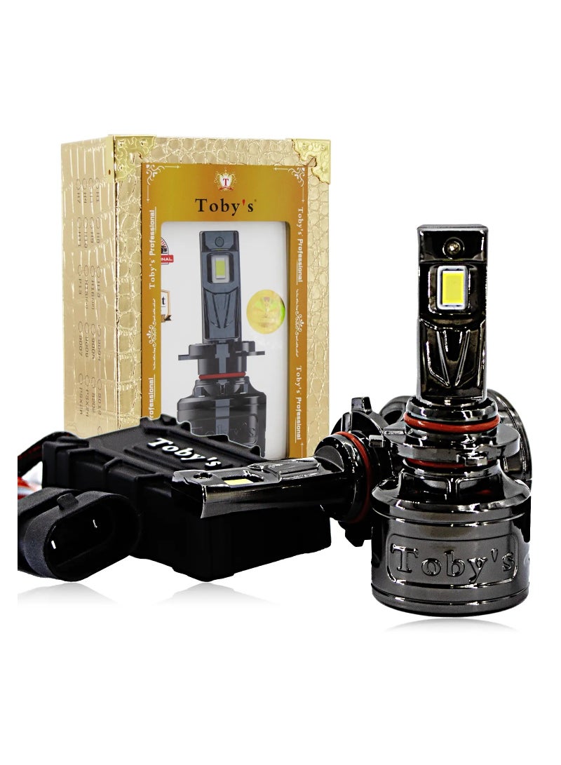 توبيز قطعتان 9005120W LED لمبة المصباح الأمامية 12000 Lumens Xtreme Bright مع درجة حرارة اللون 6500K - Image 1