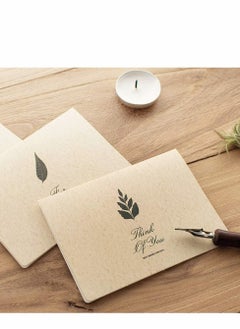 Excefore greeting card, Vintage Envelope Greeting Card, Kraft Paper Cards with Sealing Stickers, DIY Retro Paper, Customized (12PCS)  - Image 3