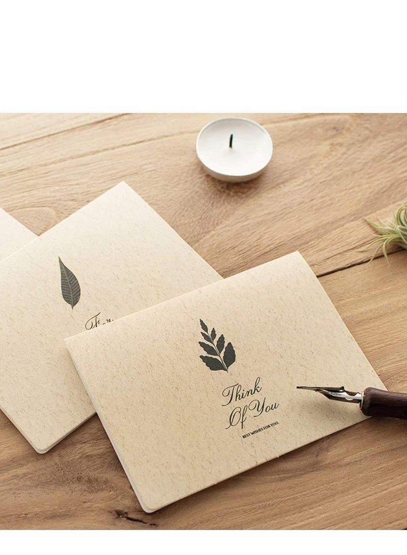 Excefore greeting card, Vintage Envelope Greeting Card, Kraft Paper Cards with Sealing Stickers, DIY Retro Paper, Customized (12PCS) - Image 3