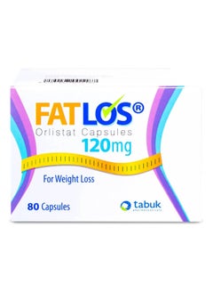 FATLOS Fatlos Orlistat Capsules 120 mg 80 Capsules  - Image 2