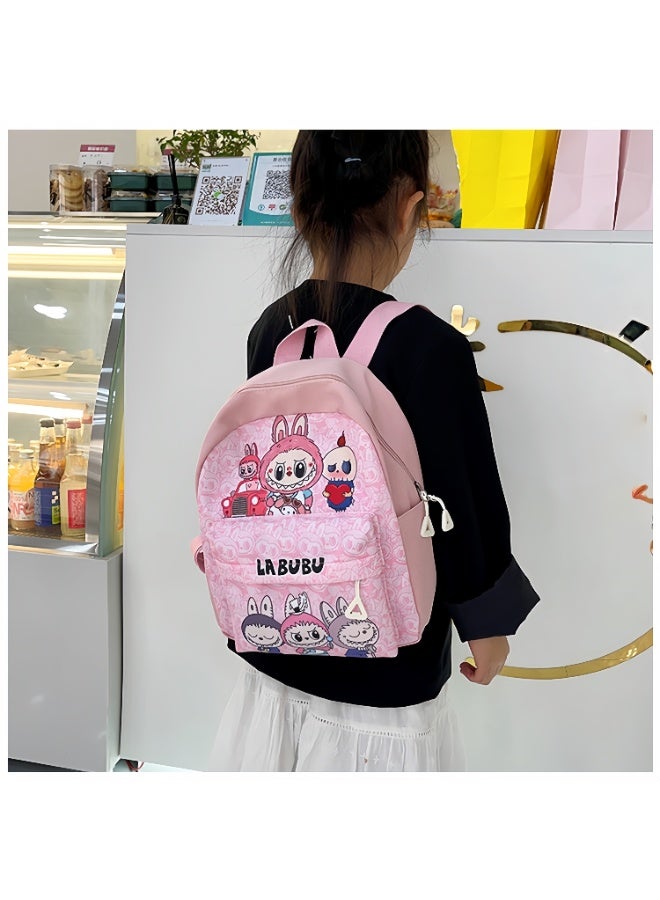 لابوبو حقيبة لابوبو المدرسية للأطفال من رياض الأطفال، بتصميم عصري، بطباعة جذابة، مقاس 24*31*10 سم. - Image 2