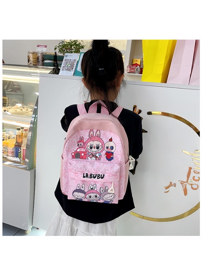 لابوبو حقيبة لابوبو المدرسية للأطفال من رياض الأطفال، بتصميم عصري، بطباعة جذابة، مقاس 24*31*10 سم. - Image 3