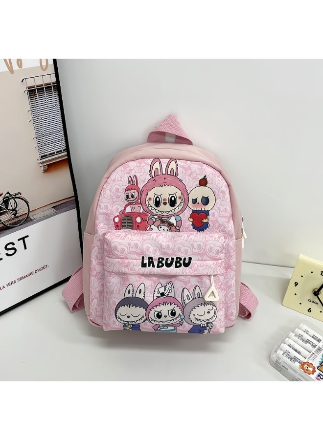 لابوبو حقيبة لابوبو المدرسية للأطفال من رياض الأطفال، بتصميم عصري، بطباعة جذابة، مقاس 24*31*10 سم. - Image 1