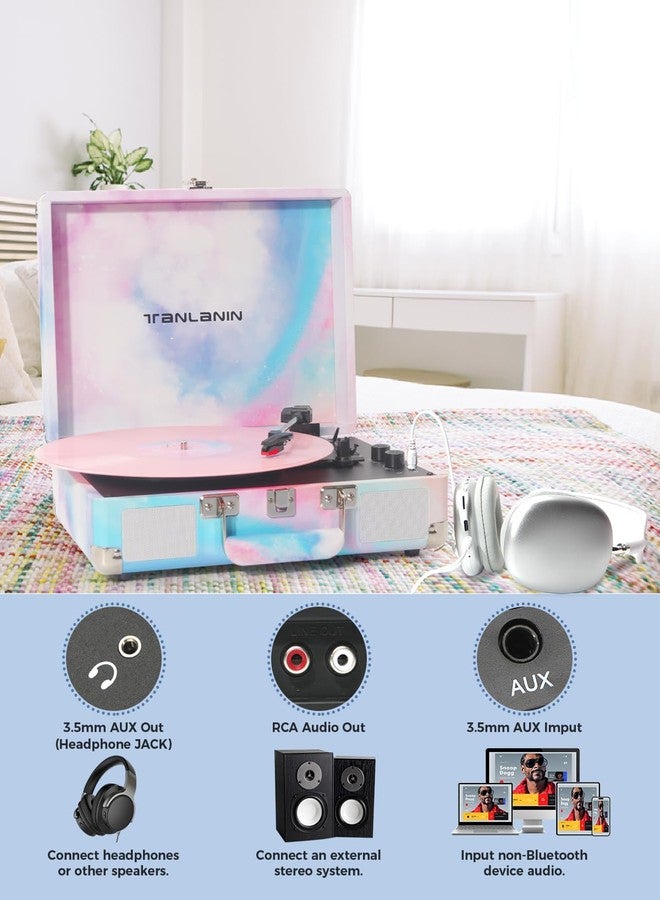 TANLANIN Record Player Blue - Image 4