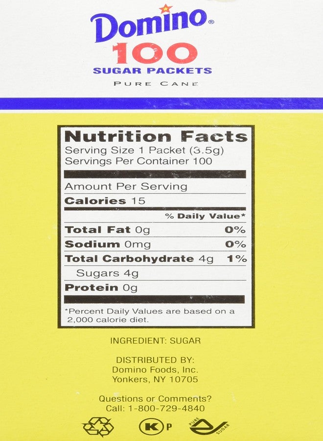 DOMINO SUGAR PACKETS - 100/ 3.54g Packs - Image 4