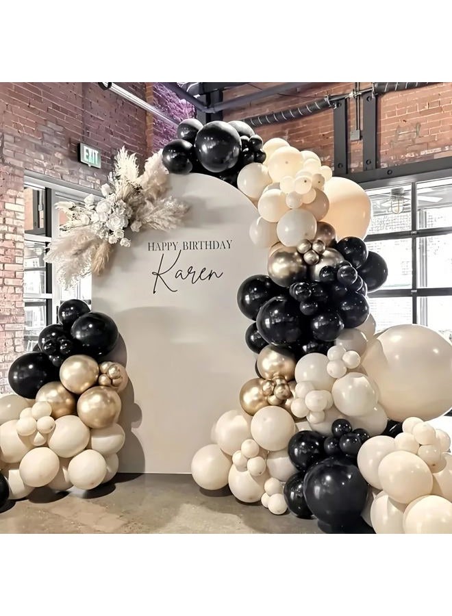 Paeyeq Black Gold Balloons - Image 3
