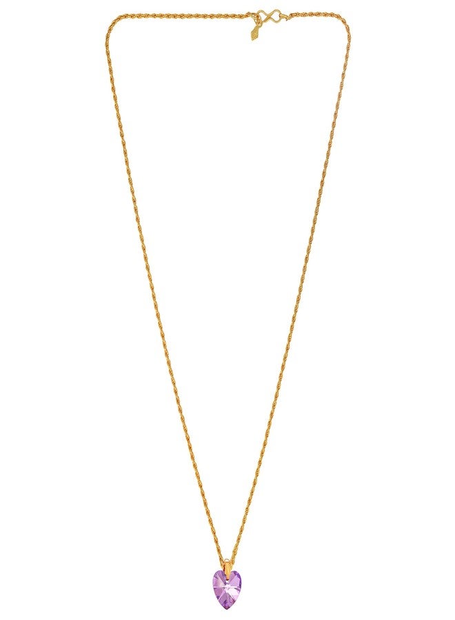 DULCI® Crystal Love Heart Necklaces for Women Valentine's Day Jewelry Gifts for Girls Party Birthday Anniversary Day - Image 2