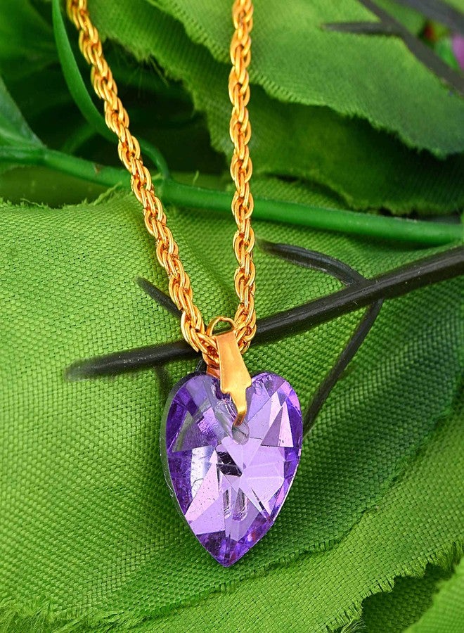 DULCI® Crystal Love Heart Necklaces for Women Valentine's Day Jewelry Gifts for Girls Party Birthday Anniversary Day - Image 4