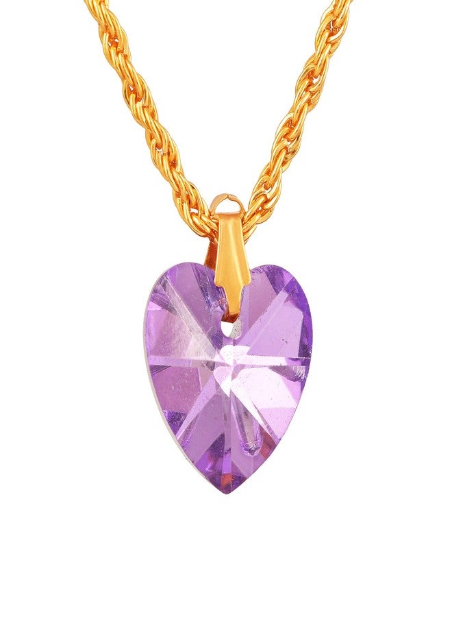 DULCI® Crystal Love Heart Necklaces for Women Valentine's Day Jewelry Gifts for Girls Party Birthday Anniversary Day - Image 1