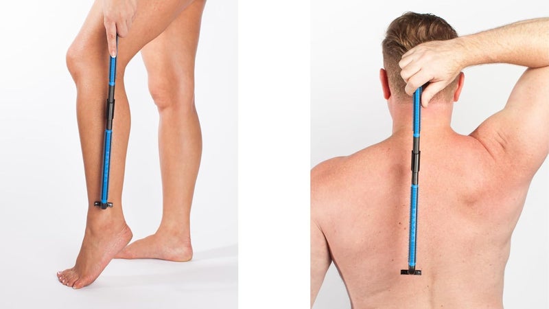 EVOLVE Body Razor Back Shaver with Folding Handle and 4 Cartridges - Shave Wet or Dry - Image 1