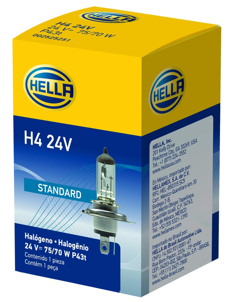 مصباح هلا هالوجين قياسي H4 24V 7570W