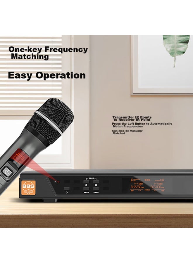 Bbs G-18 , Wireless Microphone With Two Channels, Professional Teaching Microphone, Performance Microphone For Stage Hosting, Ktv, And Home Karaoke - Image 2