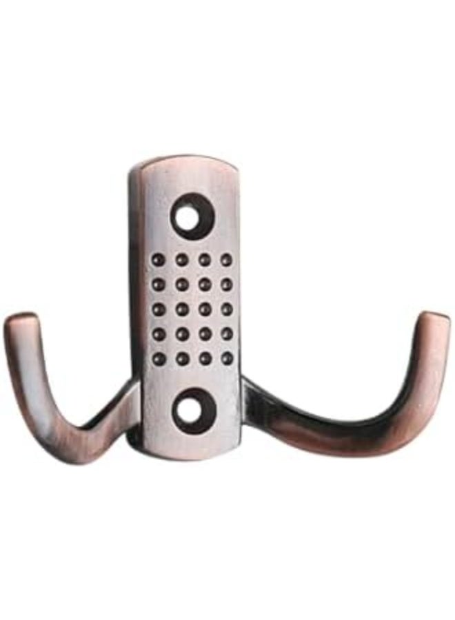 MySouqEg Store - مجموعة خطافات حائط مزدوجة - علاقات ملابس ومناشف معدنية شديدة التحمل 5 قطع. - Image 2
