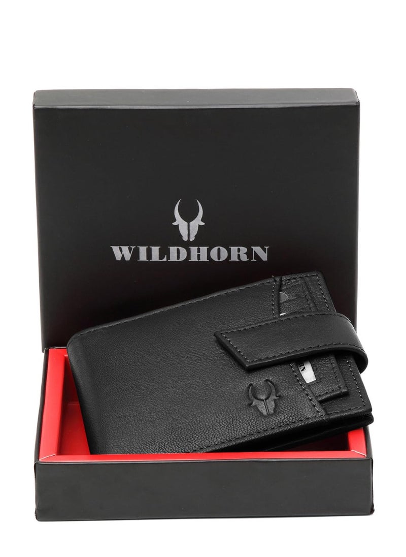 Wildhorn WildHorn RFID Protected Leather Wallet for Men,Black New Nappa  - Image 2